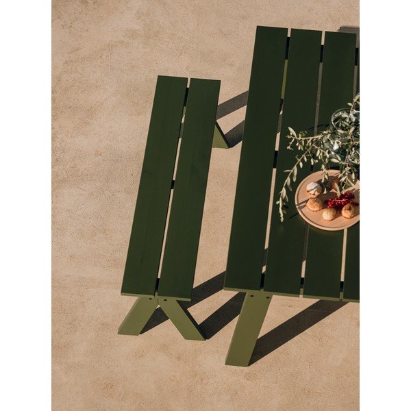 Stół ogrodowy z litego drewna sosnowego 77x140 cm Navo – noo.ma-image-2