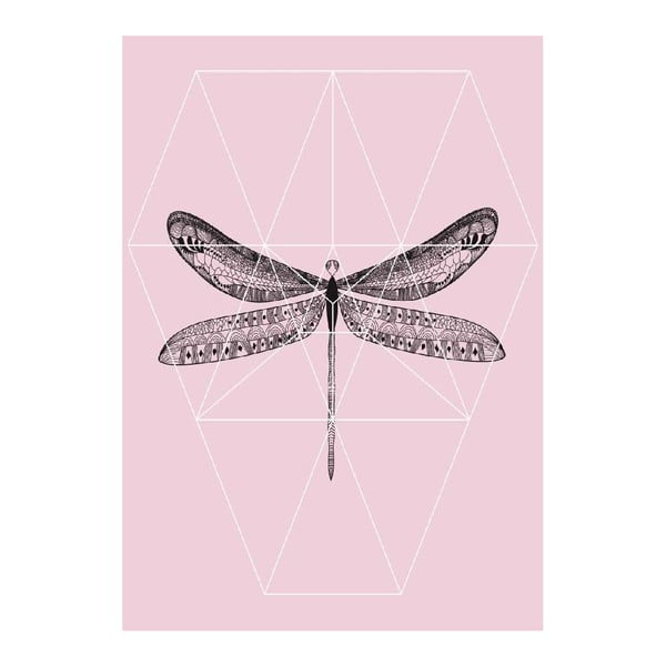 Plakat Pink Fly, A3-image-1