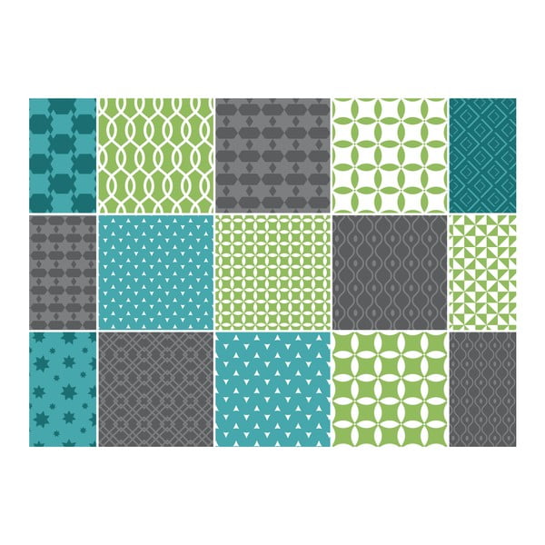 Zestaw 15 naklejek ściennych Ambiance Sofia, 15x15 cm-image-2