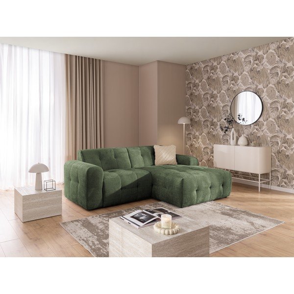 Zielony narożnik (prawostronny/z szezlongiem) Melva – Ropez-image-4