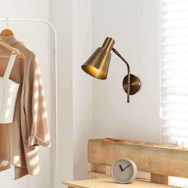 Kinkiet w kolorze złota ø 15 cm Kem – Opviq lights-image-2