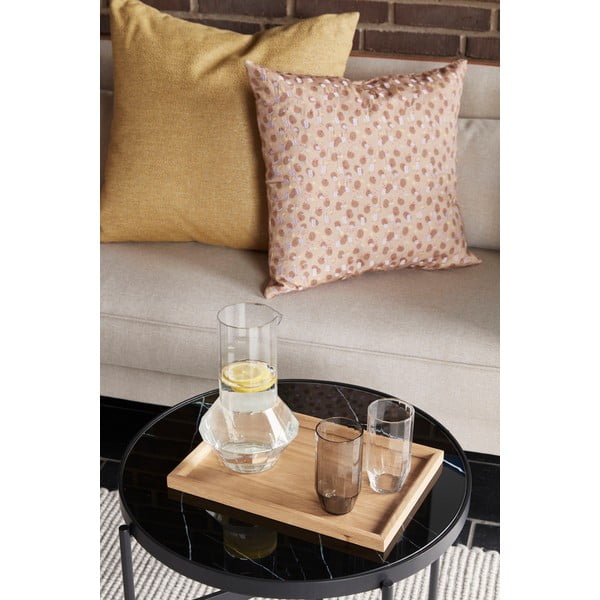 Żółta poduszka Hübsch Nela, 60x60 cm-image-1