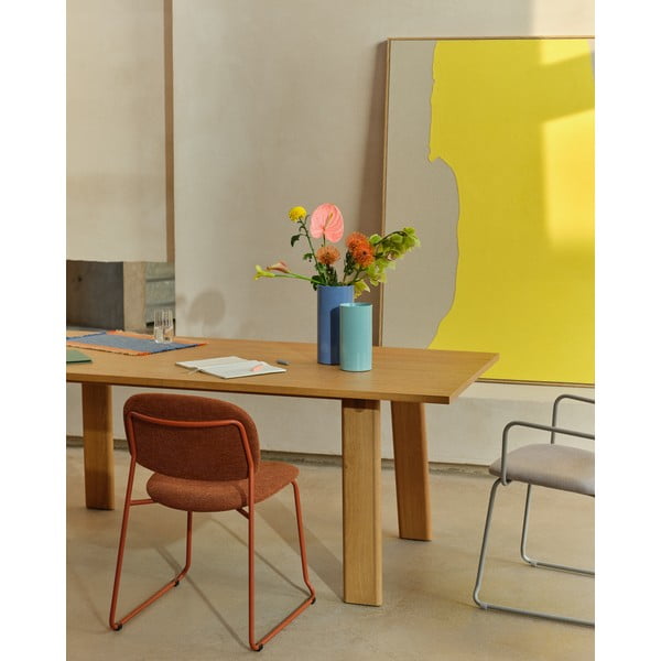 Rozkładany stół z dodatkowym blatem z blatem w dekorze dębu 95x200 cm Arlen – Kave Home-image-2