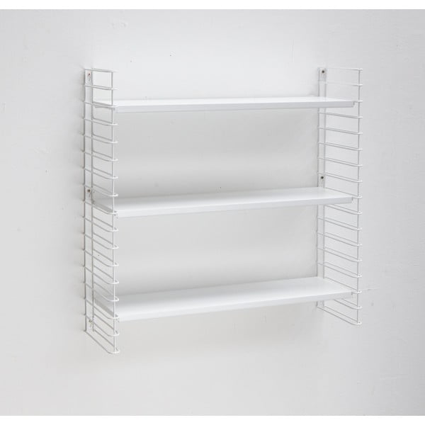 3-piętrowy regał z białymi półkami Metaltex Libro-image-1