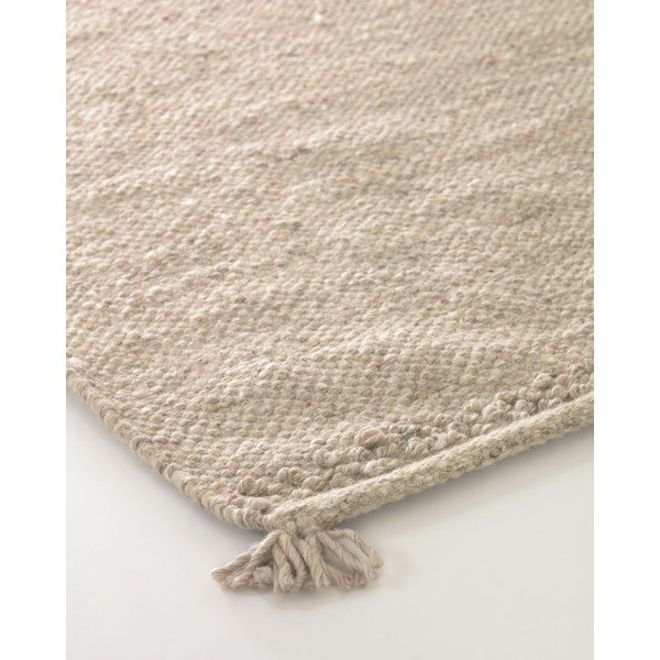 Kremowy dywan z mieszanki wełny 160x230 cm Carime – Kave Home-image-2