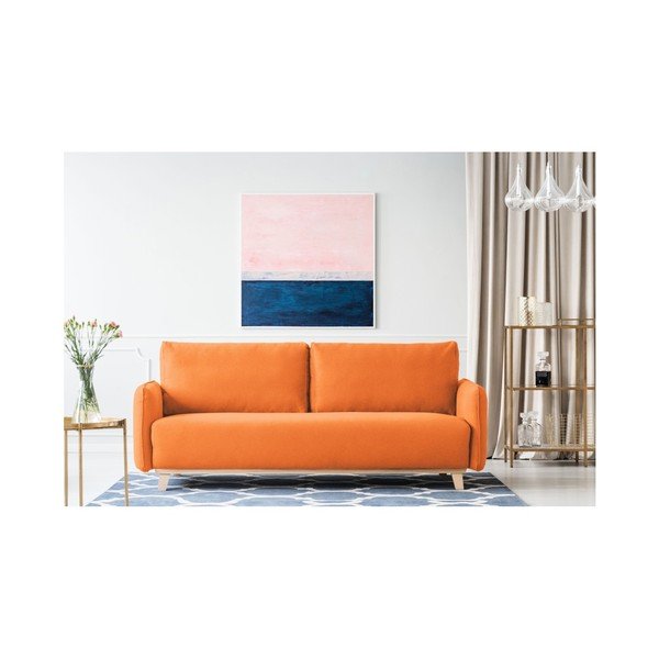Pomarańczowa sofa 3-osobowa Kooko Home Bebop-image-1