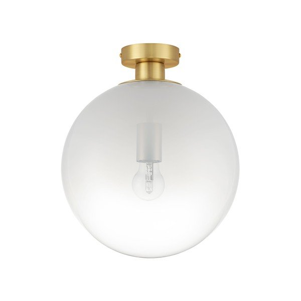 Biała/w kolorze złota szklana lampa sufitowa Vita – Nova Luce