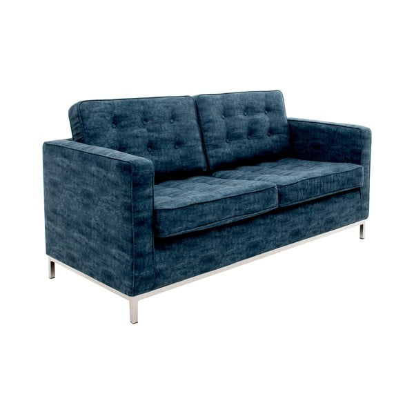 Sofa dwuosobowa Ben, ciemnonbiebieska-image-1