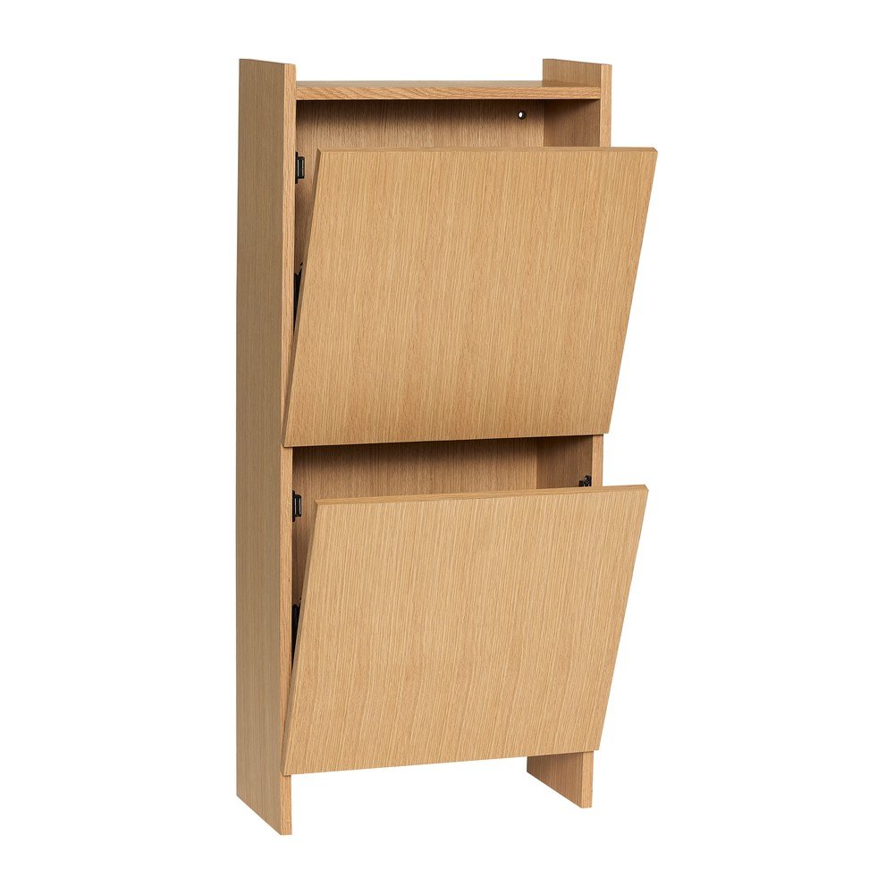Uchylna szafka na buty w dekorze dębu w naturalnym kolorze 50x110x24 cm Forma – Hübsch (zdjęcie 4)