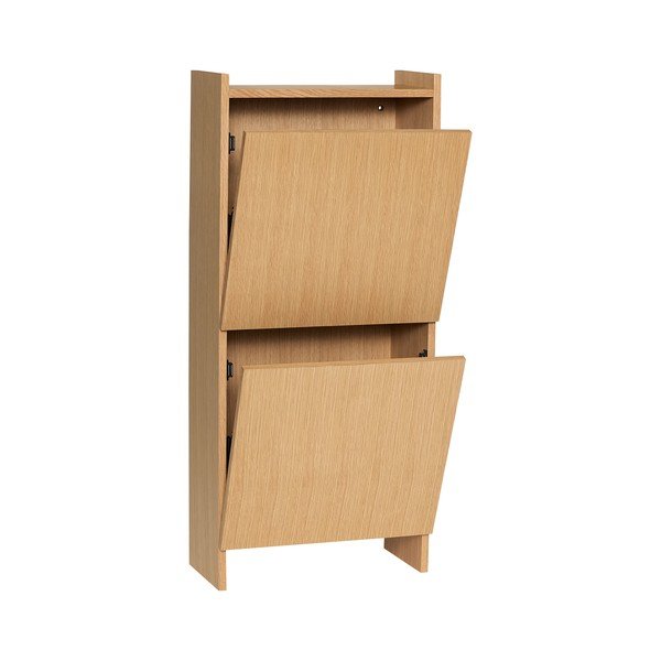 Uchylna szafka na buty w dekorze dębu w naturalnym kolorze 50x110x24 cm Forma – Hübsch-image-3