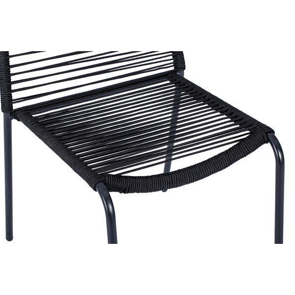 Czarne krzesło ogrodowe Bonami Essentials Kai-image-4