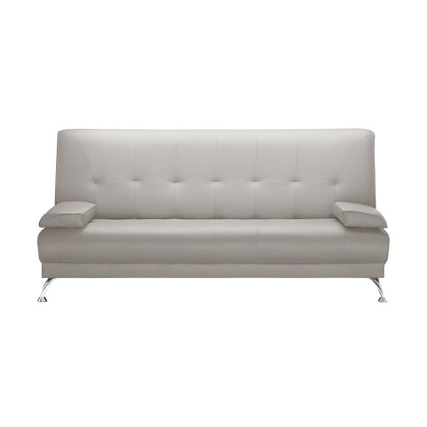 Kremowa rozkładana sofa z imitacji skóry Prêt à Meubler Classics Midnight