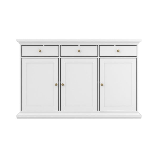 Biała niska komoda 144x92 cm Paris – Tvilum