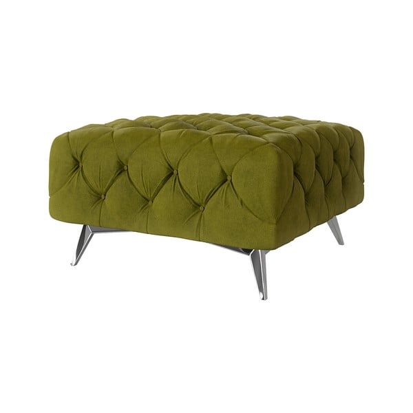 Zielony aksamitny podnóżek Chelsea – Ropez-image-1