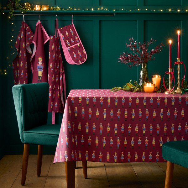 Bawełniany obrus ze świątecznym motywem 178x137 cm Christmas Nutcracker – Catherine Lansfield-image-2