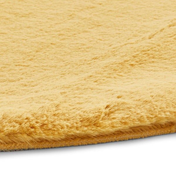 Żółty dywan Think Rugs Teddy, ⌀ 120 cm-image-2