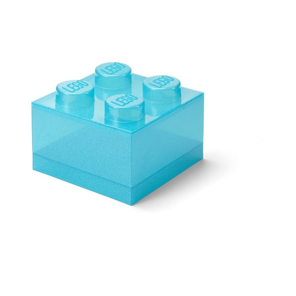 Jasnoniebieski plastikowy pojemnik dziecięcy 25x25x18 cm – LEGO®-image-3
