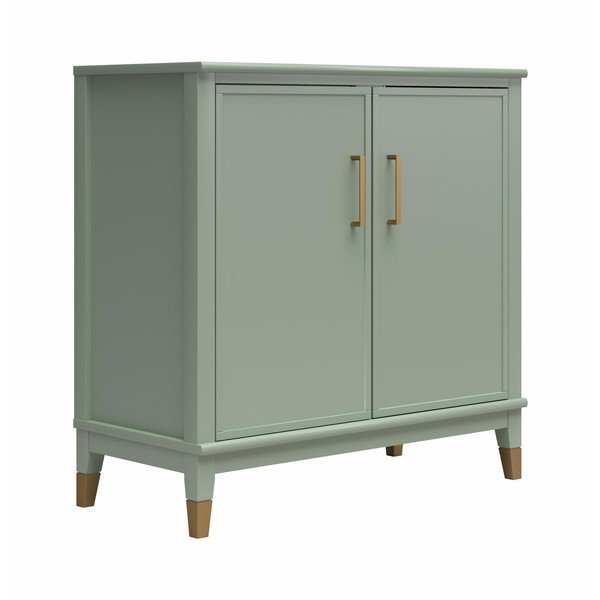 Zielona szafka 86x85x41 cm Westerleigh – CosmoLiving by Cosmopolitan-image-2