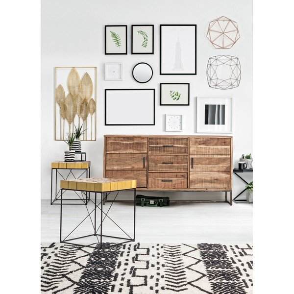 Metalowa dekoracja ścienna 52,5x95 cm Adhira – Bizzotto-image-3