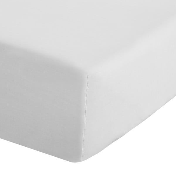 Białe prześcieradło z perkalu z gumką 90x190 cm Easy Iron Percale – Catherine Lansfield