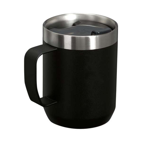 Czarny kubek termiczny ze stali nierdzewnej 230 ml Stay-Hot Camp Mug Black – Stanley-image-2