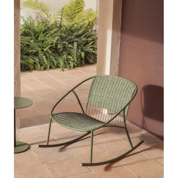 Zielony fotel ogrodowy Atrani – Kave Home-image-1