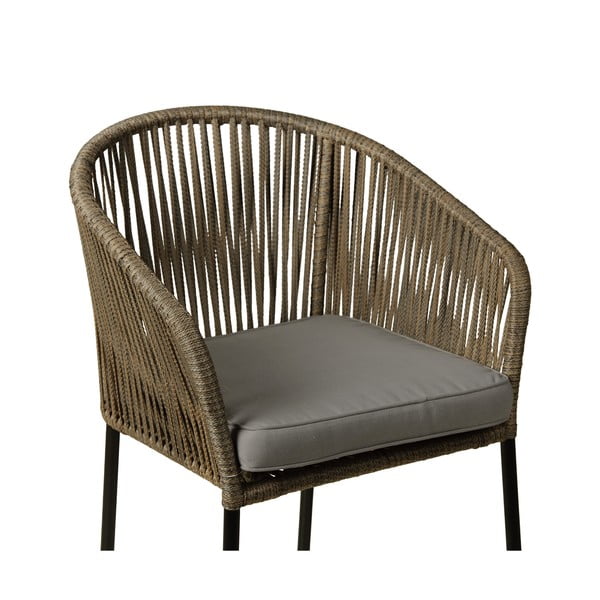 Zestaw 2 szarobrązowych krzeseł ogrodowych  Bonami Selection Trapani-image-2