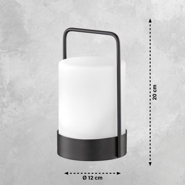 Solarna lampa zewnętrzna LED ze ściemniaczem i zdalnym sterowaniem ø 12 cm Casoli – Fischer & Honsel-image-1