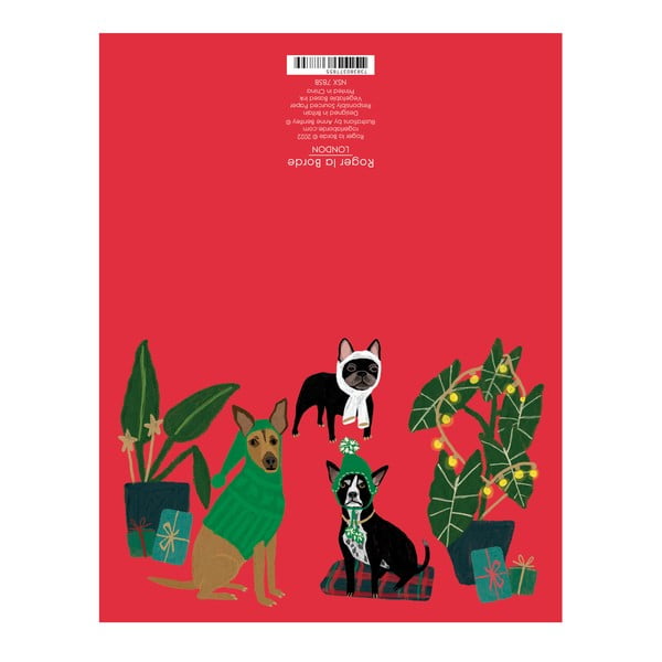 Kartki zestaw 8 szt. ze świątecznym motywem Cat and Dog Palais  – Roger la Borde-image-1