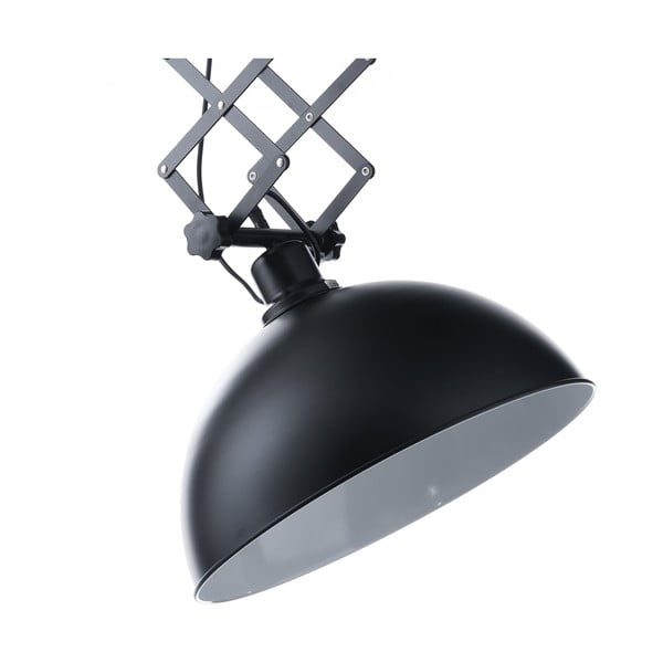 Czarna lampa wisząca z systemem pantografowym Tomasucci Extension Evo-image-1