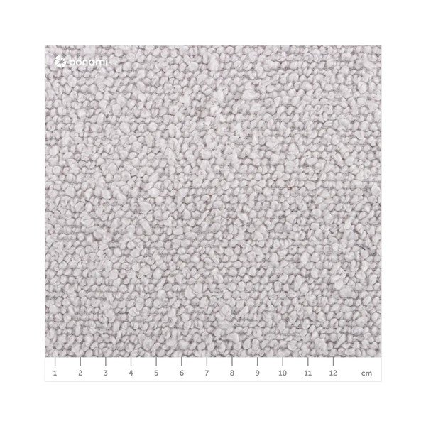 Jasnoszary puf z materiału bouclé Molino – Micadoni Home-image-4