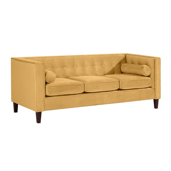 Żółta sofa Max Winzer Jeronimo, 215 cm-image-2