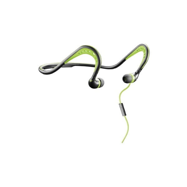 Sportowe słuchawki ergonomiczne CellularLine SCORPION, czarno-zielone