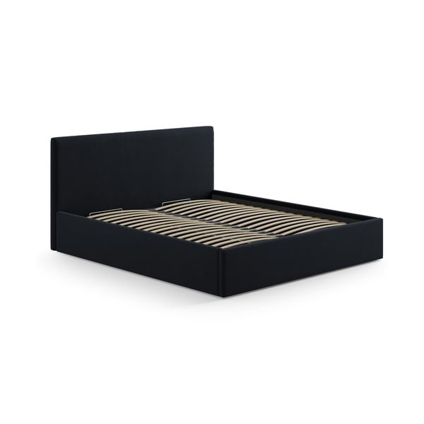 Ciemnoniebieski tapicerowany zagłówek 150,5x100 cm Remo – Micadoni -image-3