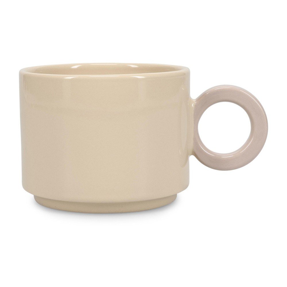 Beżowy kamionkowy kubek 280 ml Lou – ONA