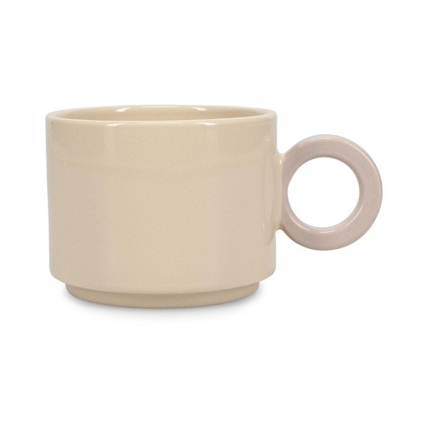 Beżowy kamionkowy kubek 280 ml Lou – ONA