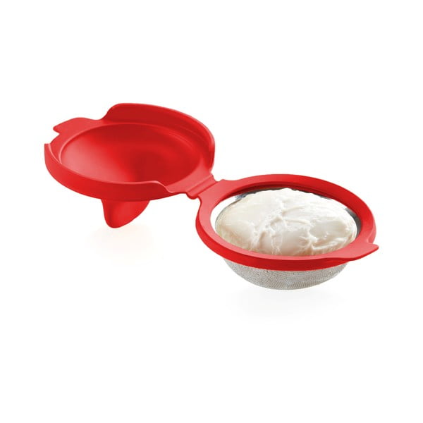 Czerwona silikonowa forma do jajek w koszulkach Lékué Pouched-image-2