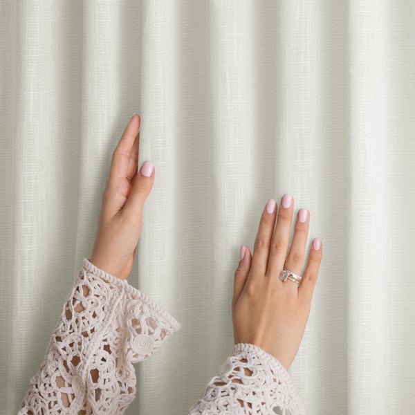 Kremowa zasłona 140x270 cm Valeta – Restilo-image-2