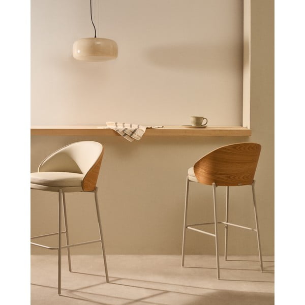 Beżowo-jasnonaturalny hoker (wysokość siedziska 65 cm) Eamy – Kave Home-image-2