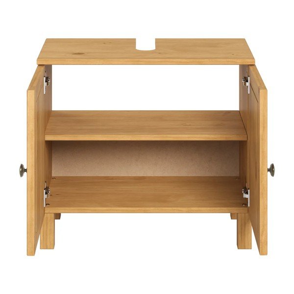 Niska szafka pod umywalkę w jasnym naturalnym kolorze 62x55 cm Calle – Støraa-image-3