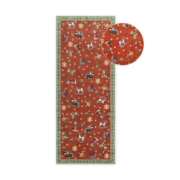 Czerwony/zielony chodnik ze świątecznym motywem 80x200 cm Toy's Delight Nostalgic Noel Red Green – Villeroy&Boch