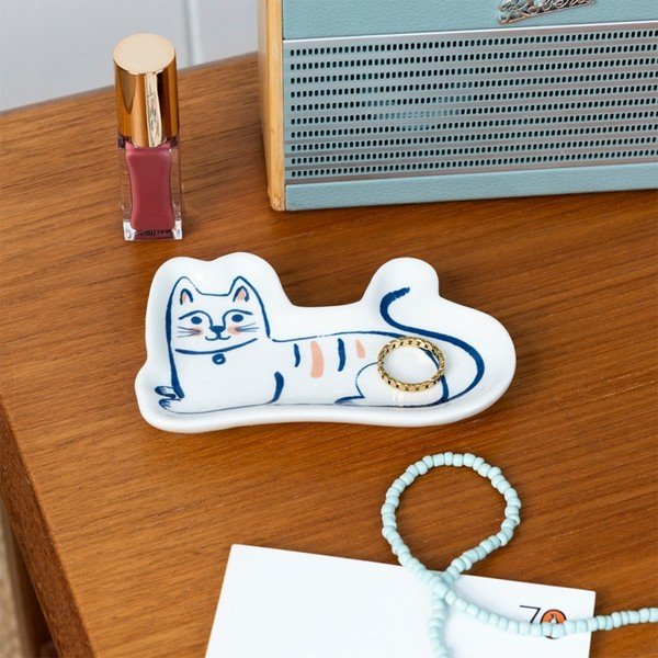 Stojak na biżuterię ceramiczny Cat – Rex London-image-1