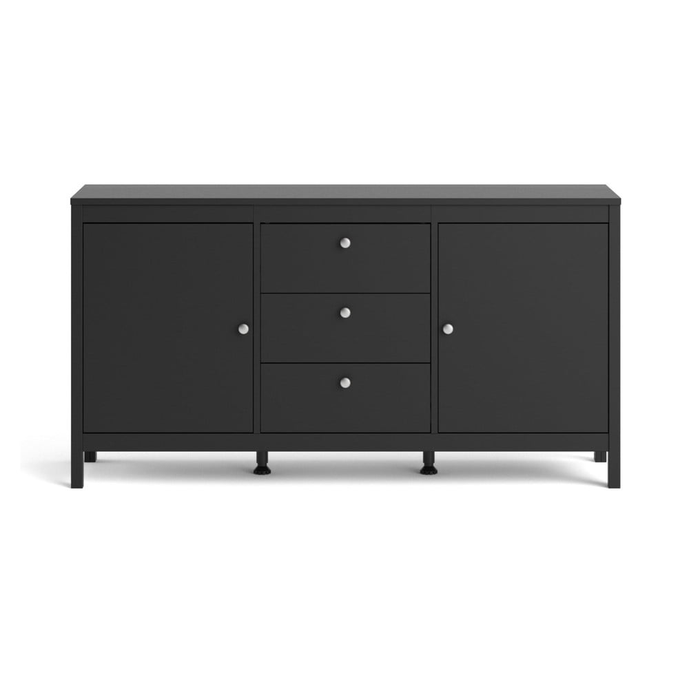 Czarna niska komoda 152x80 cm Madrid – Tvilum (zdjęcie 10)