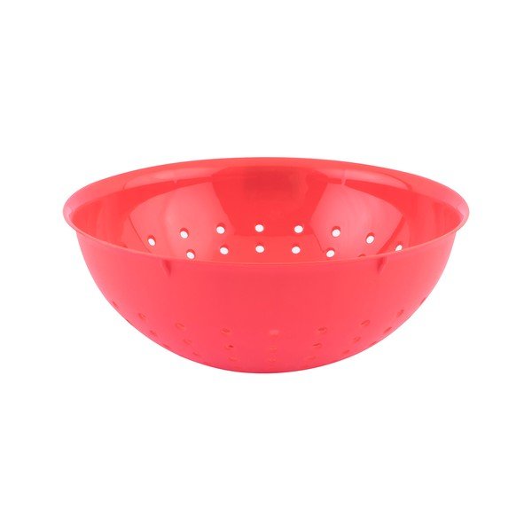 Czerwony plastikowy durszlak Tantitoni Candy, ⌀ 20 cm