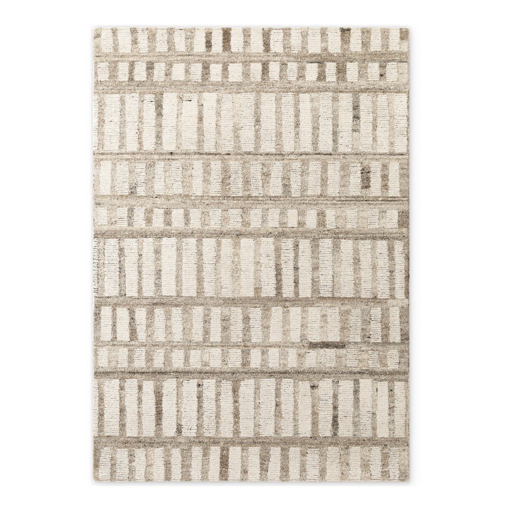 Kremowy wełniany dywan tkany ręcznie 80x150 cm Boho 1.0 Linara – Vikosa