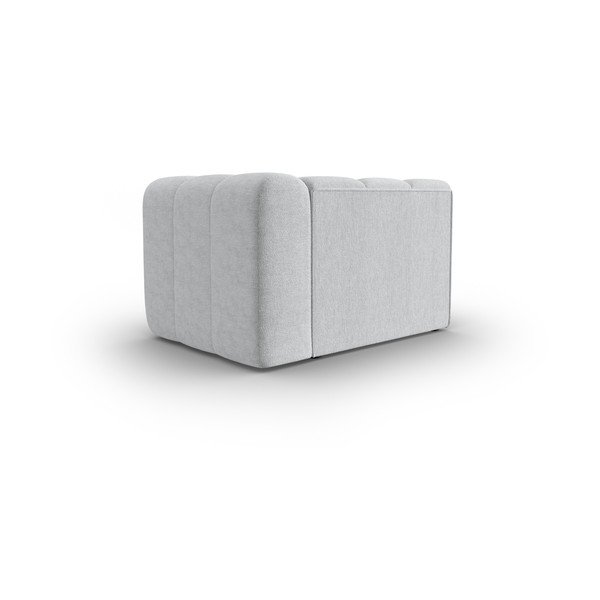 Jasnoszary moduł sofy (prawostronny) Lupine – Micadoni Home-image-3