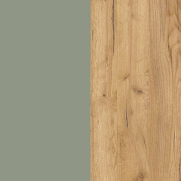 Szarozielona uchylna/wisząca szafka na buty w dekorze dębu 100x83x18 cm Ameca – Germania-image-4
