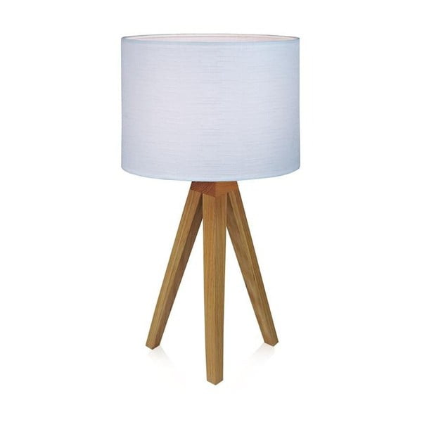 Biała lampa stołowa Markslöjd Kullen, 44 cm