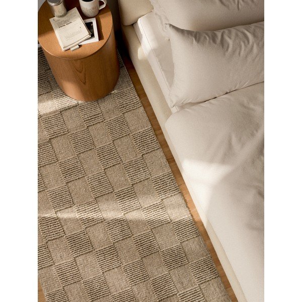 Brązowy wełniany chodnik tkany ręcznie 80x200 cm Scala – Villeroy&Boch-image-3