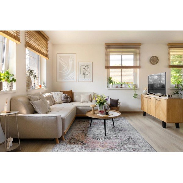 Beżowy rozkładany narożnik Miuform Dazzling Daisy L, prawostronny-image-1